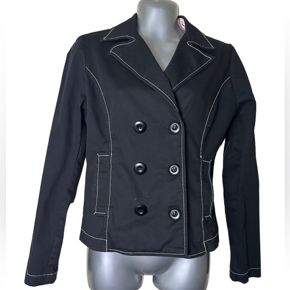 Doki-Geki Black Button Down Blazer • Used • Size: Medium​ - Picture 1 of 7